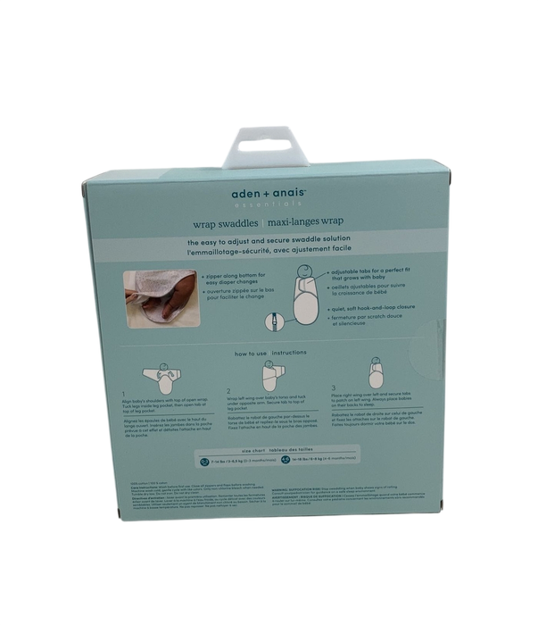 Shop Aden + Anais Essentials Easy Wrap Swaddle, 3 Pack, Toile, Small (0-3 Months) at GoodBuy Gear