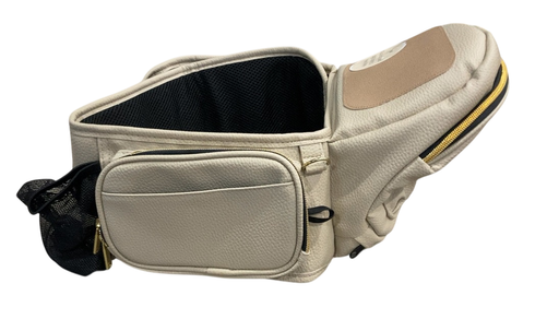 Shop TushBaby Hip Baby Carrier, Vegan Leather Cream at GoodBuy Gear