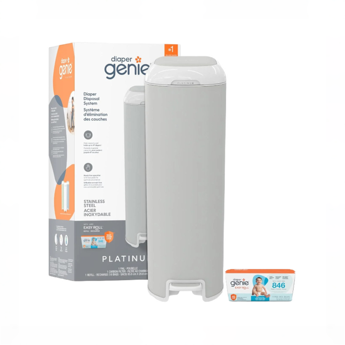 Shop Diaper Genie Platinum Pail Gift Set, Grey at GoodBuy Gear