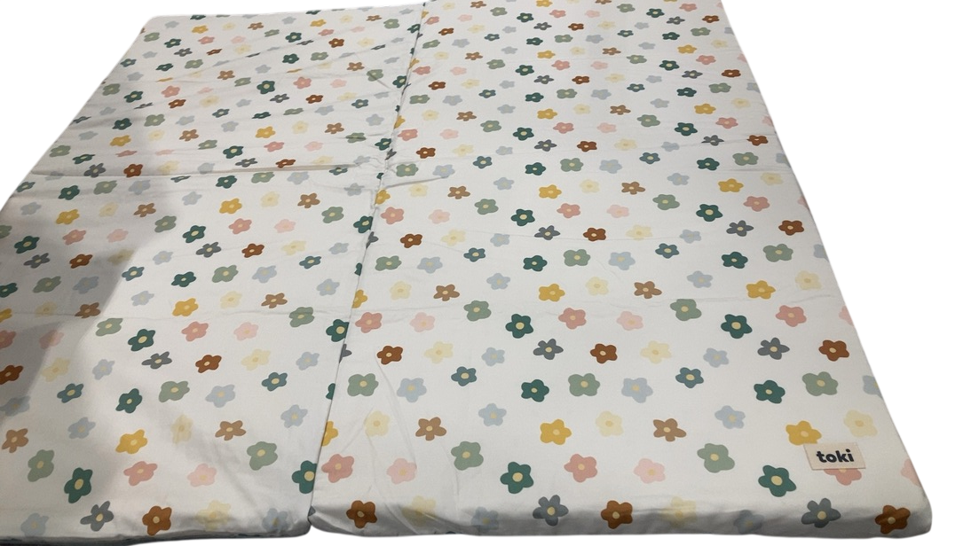 Shop Toki Kids Standard Padded Play Mat 40" x 40", Playful Posies at GoodBuy Gear