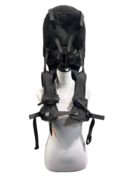 used MiniMeis Baby Shoulder Carrier, Black Grey