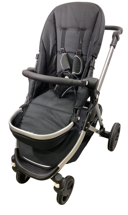 Shop Mockingbird Single to Double 2.0 Stroller, Silver With Black Leather, No Canopy, No Canopy, 2025 at GoodBuy Gear