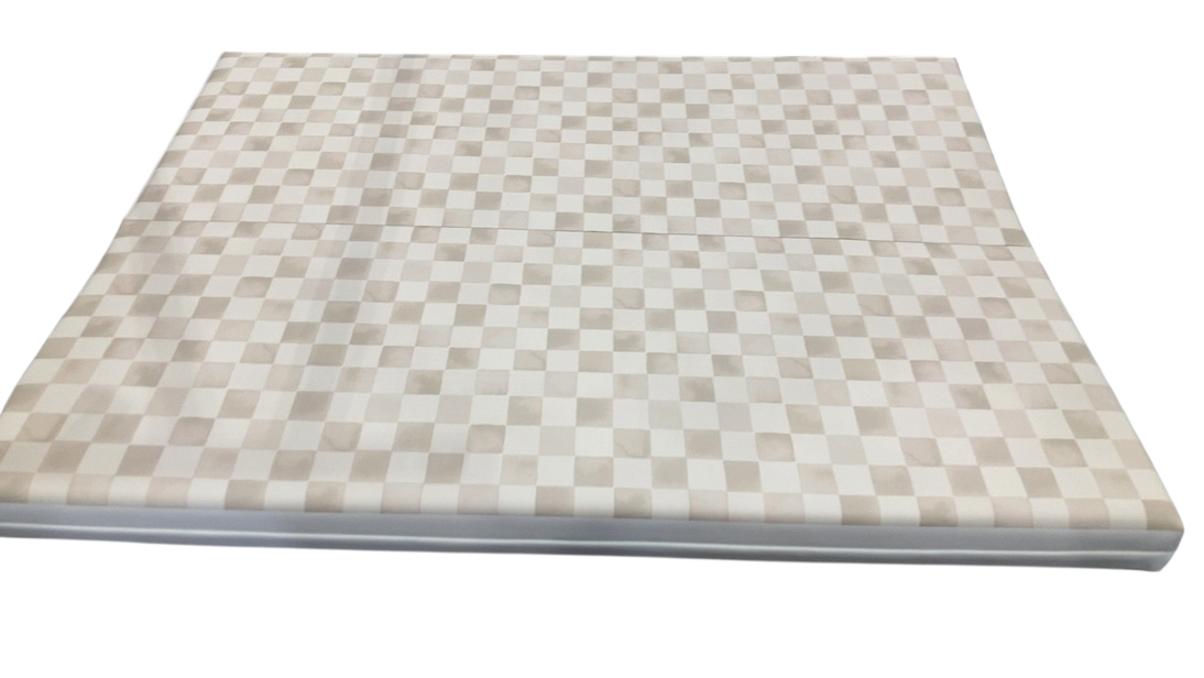 Shop House of Noa Tumbling Mat, 4x6, Checker Almond at GoodBuy Gear