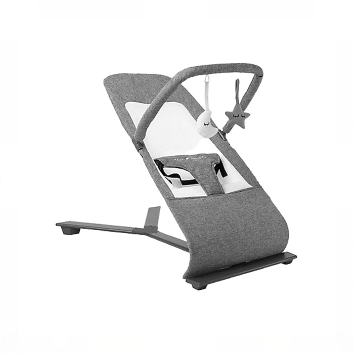 Shop Baby Delight Alpine Deluxe Portable Bouncer, Charcoal Tweed at GoodBuy Gear