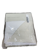 Shop Little Unicorn Toddler Hooded Towel, Tan Gingham at GoodBuy Gear