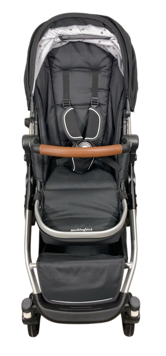 Shop Mockingbird Single to Double 2.0 Stroller, Black, Watercolor Drops, Silver With Penny Leather, 2025 at GoodBuy Gear