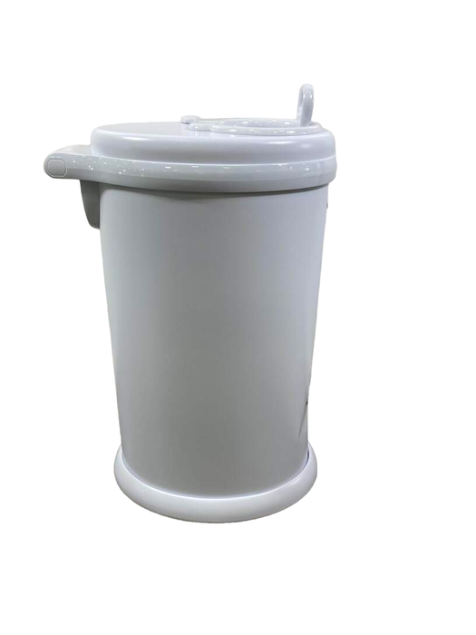 secondhand Ubbi Diaper Pail, Matte White