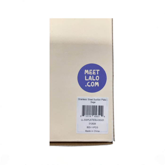 Shop DRAFT - Lalo Stainless Suction Plate, Sage at GoodBuy Gear