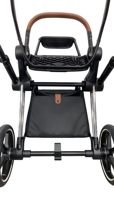 Shop Cybex PRIAM Stroller Frame And Seat, 2019, Chrome/Brown at GoodBuy Gear