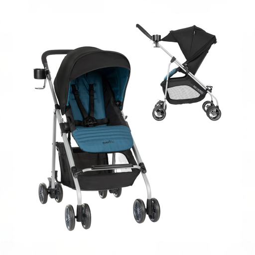 Shop Evenflo Reversi Lightweight Reversible Stroller, 2024, Artemis Blue at GoodBuy Gear