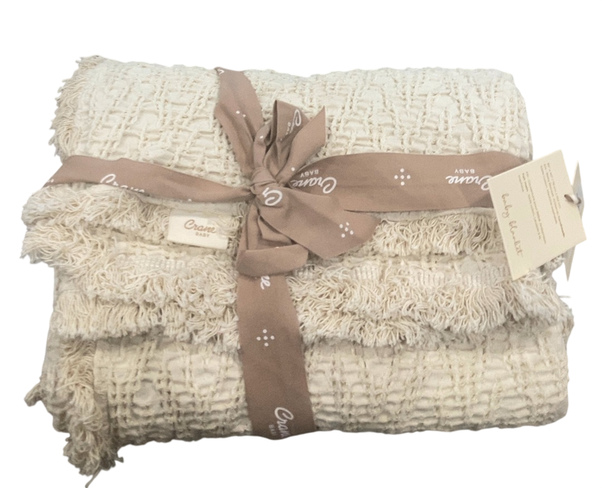 Shop Crane Baby Oatmeal Boho Knit Blanket, 30" x 40" at GoodBuy Gear