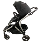 secondhand Mockingbird Single to Double Stroller, 2023, Silver with Black Leather, Windowpane, Black