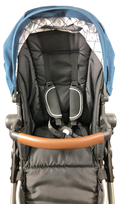 Shop Mockingbird Single to Double 2.0 Stroller, 2024, Sea, Silver With Penny Leather, Windowpane at GoodBuy Gear