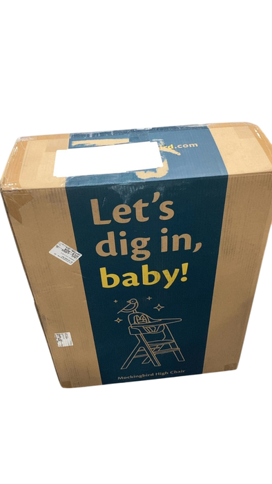 Shop Mockingbird High Chair, 2.0, Midnight Beech, White at GoodBuy Gear
