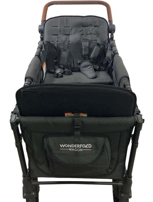 Shop Wonderfold W4 Luxe Quad Stroller Wagon, 2021, Volcanic Black at GoodBuy Gear