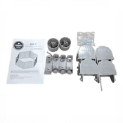 Shop Regalo 2-in-1 Plastic Play Yard and Safety Gate, Gray at GoodBuy Gear