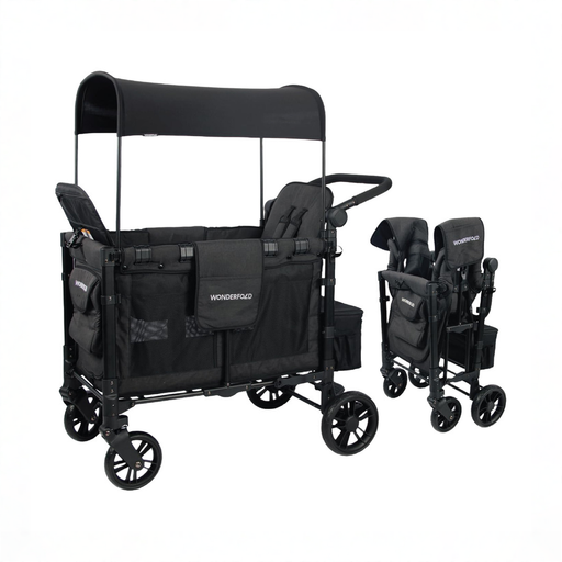Shop Wonderfold W2 Elite Multifunctional Stroller Wagon, 2025, Volcanic Black at GoodBuy Gear