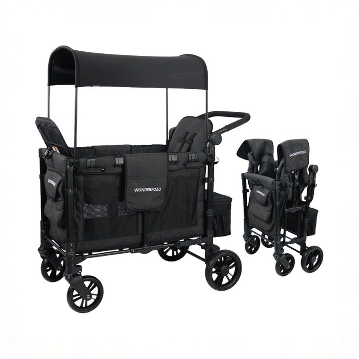 Shop Wonderfold W2 Elite Multifunctional Stroller Wagon, 2025, Volcanic Black at GoodBuy Gear