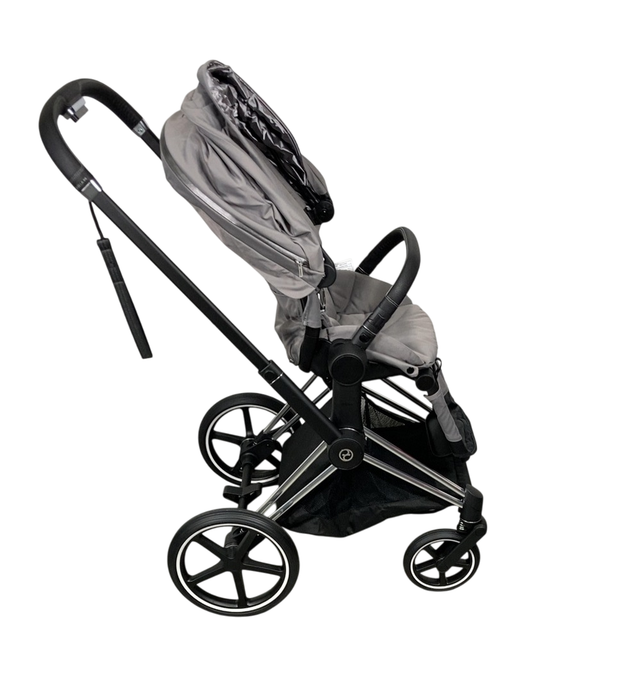 Shop Cybex PRIAM Stroller, 2019, Manhattan Grey, Chrome With Black Details at GoodBuy Gear