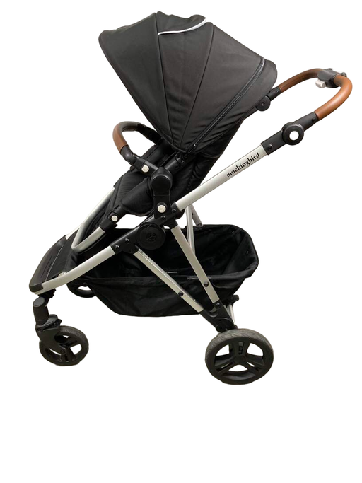 secondhand Mockingbird Single 2.0 Stroller, 2023, Silver with Penny Leather, Windowpane, Black