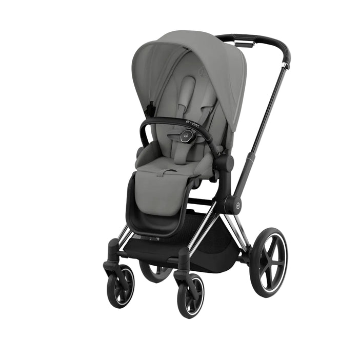 Cybex Priam4 Stroller, 2024, Chrome/Black, Mirage Grey