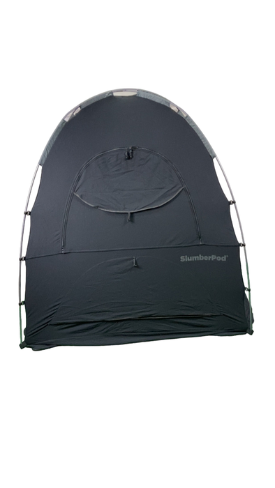 SlumberPod 2.0 Sleep Canopy with Fan, Black with Gray