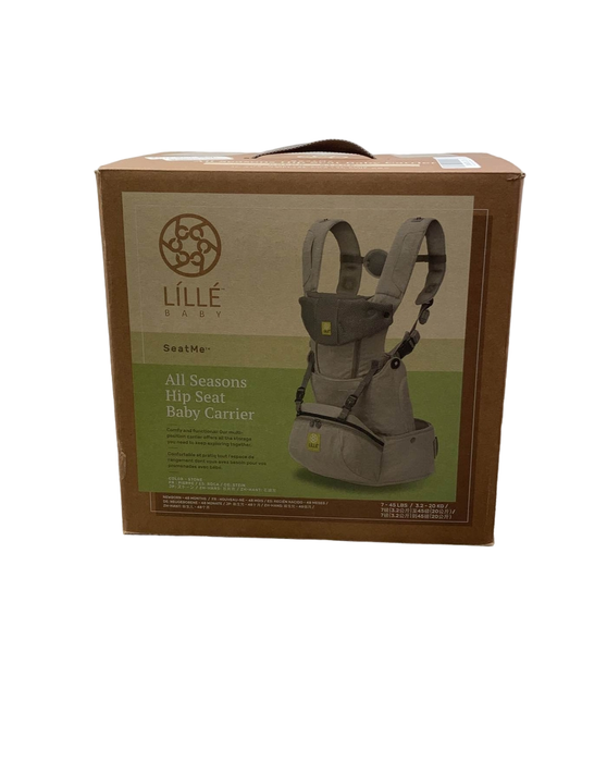 used Lillebaby SeatMe All Seasons Hip Seat Baby Carrier, Stone