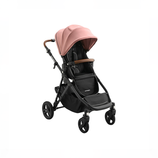 Shop Mockingbird Single to Double 3.0 Stroller, 2025, Charcoal with Penny Leather, Rose at GoodBuy Gear
