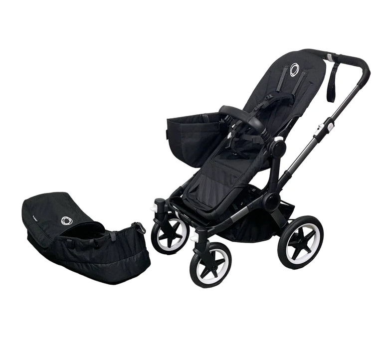 Shop Bugaboo Donkey 5 Mono Stroller, 2024, Black, Midnight Black, No Canopy at GoodBuy Gear