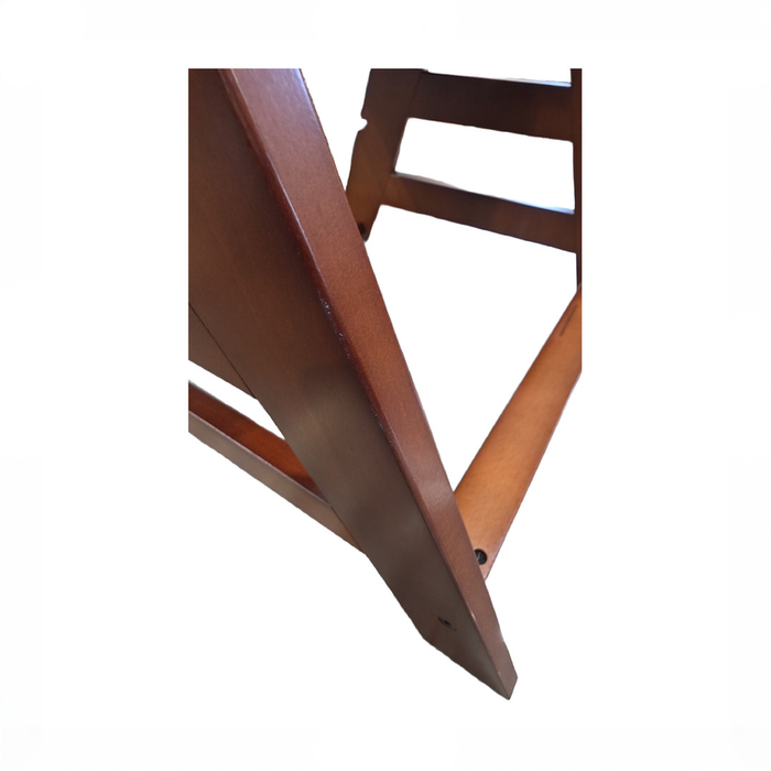 Shop Hauck Alpha+ Adjustable Wooden High Chair Set, Walnut, White Set, Without Cushion at GoodBuy Gear