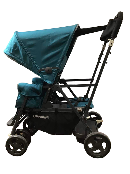 secondhand Joovy Caboose Ultralight Graphite Stroller, Turquoise, 2022