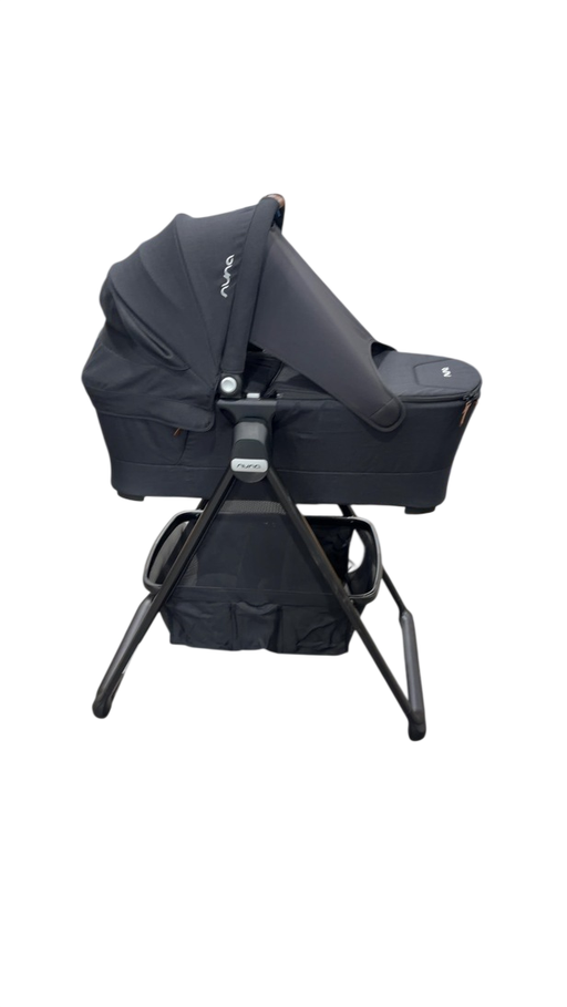 Shop Nuna SWIV & TRIV Series Bassinet + Stand, Caviar at GoodBuy Gear