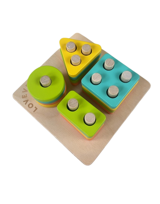 Shop Lovevery Sort and Stack Peg Puzzle at GoodBuy Gear