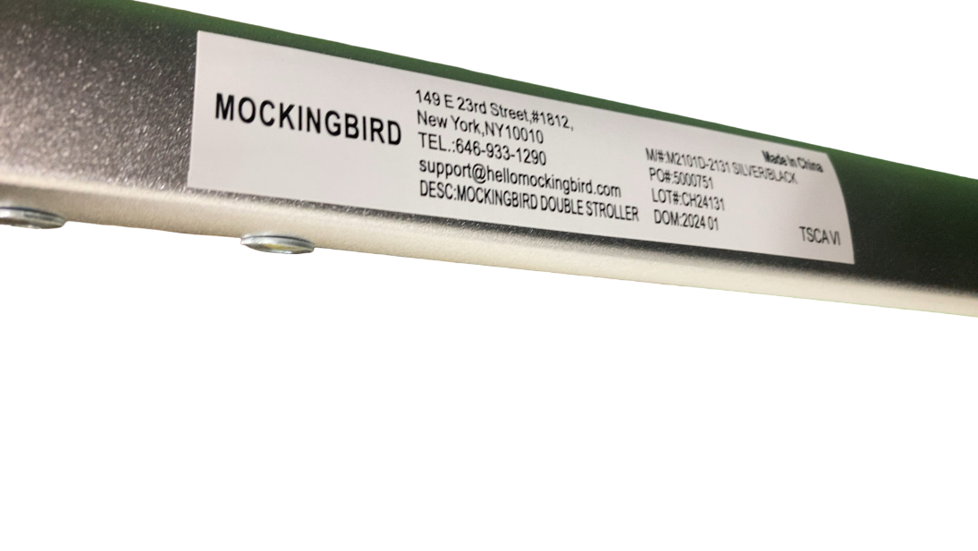 Shop Mockingbird 2.0 Single to Double Stroller Frame, 2024, Silver With Penny Leather at GoodBuy Gear