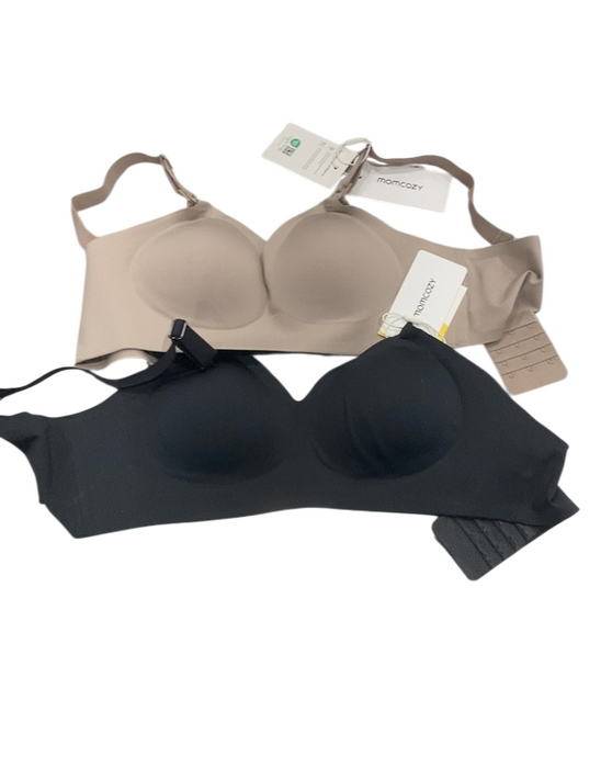 Shop Momcozy Ultra Soft & Omni Maternity Nursing Bra (2 Pack), Small, Black/Brown at GoodBuy Gear