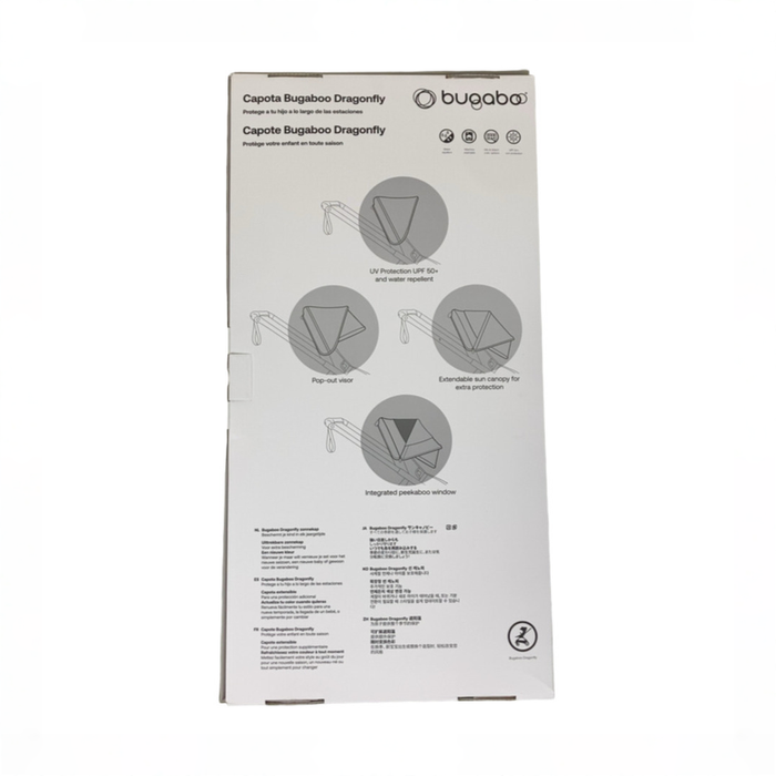 Shop Bugaboo Dragonfly Sun Canopy, Midnight Black at GoodBuy Gear