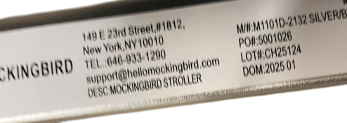 Shop Mockingbird Single 2.0 Stroller, Black, Windowpane, Silver With Penny Leather, 2025 at GoodBuy Gear