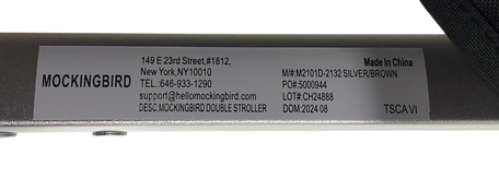 Shop Mockingbird Single to Double 2.0 Stroller, 2024, No Canopy, No Canopy, Silver With Penny Leather at GoodBuy Gear