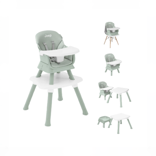 Shop Delta Children Jeep Milestone 6-in-1 High Chair, Sage Green at GoodBuy Gear