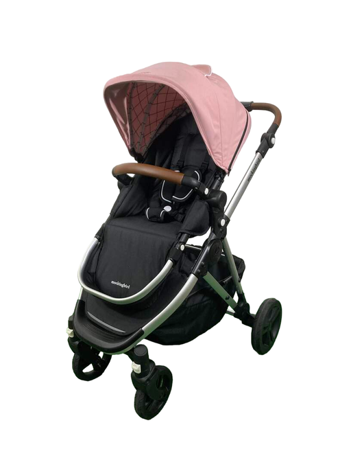 secondhand Mockingbird Single 2.0 Stroller, 2023, Silver with Penny Leather, Windowpane, Bloom