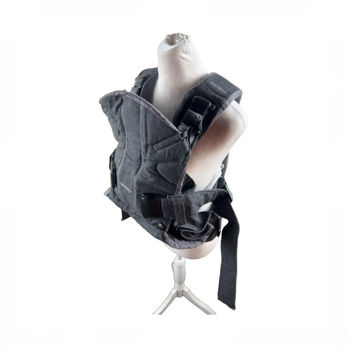 Shop BabyBjorn Baby Carrier One, Denim Grey/Dark Grey Woven Mix at GoodBuy Gear