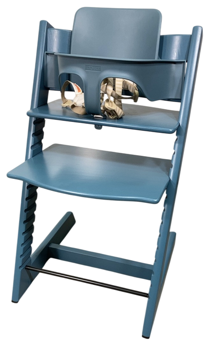 Stokke Tripp Trapp High Chair With Baby Set, Fjord Blue