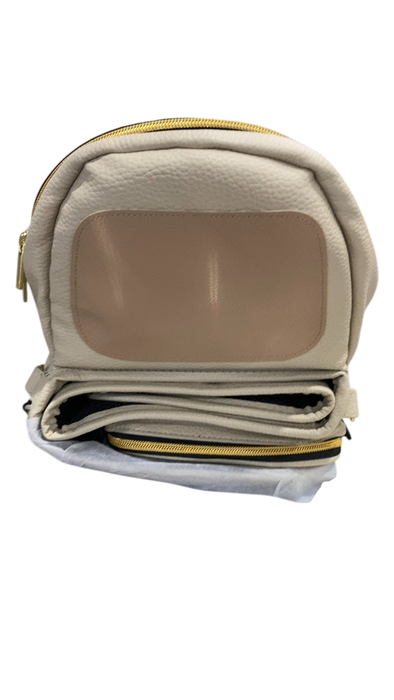 Shop TushBaby Hip Baby Carrier, Vegan Leather Cream at GoodBuy Gear
