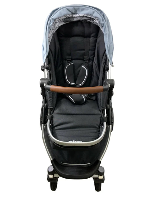 Mockingbird Single 2.0 Stroller, Sky, Windowpane, Silver With Penny Leather, 2025