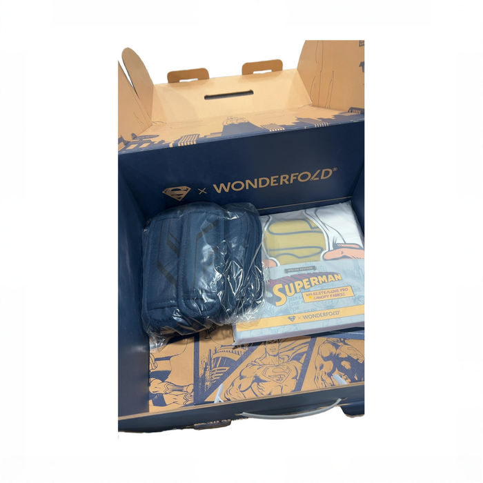 Shop Wonderfold W4 Luxe Pro Stroller Wagon, 2025, Special Edition Superman at GoodBuy Gear