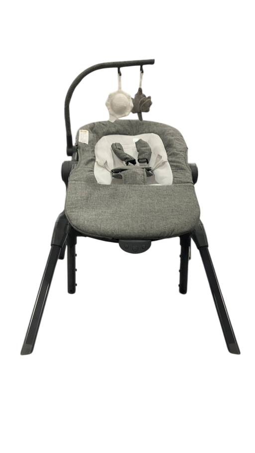 Shop Baby Delight Bloom Soothing Adjustable Lounger, Charcoal Tweed at GoodBuy Gear