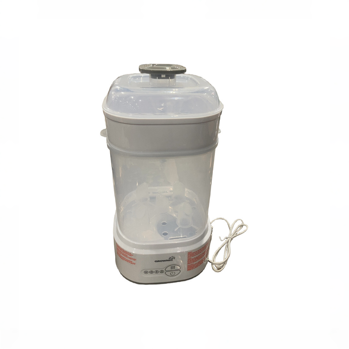 Shop Grownsy Bottle Sterilizer and Dryer, White/Grey at GoodBuy Gear