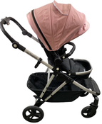 Shop Mockingbird Single to Double 2.0 Stroller, 2024, Bloom, Silver With Black Leather, Watercolor Drops at GoodBuy Gear