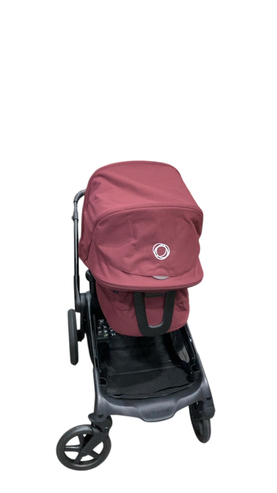 Shop Bugaboo Kangaroo Single To Double Stroller, 2024, Black, Dark Cherry, Dark Cherry at GoodBuy Gear