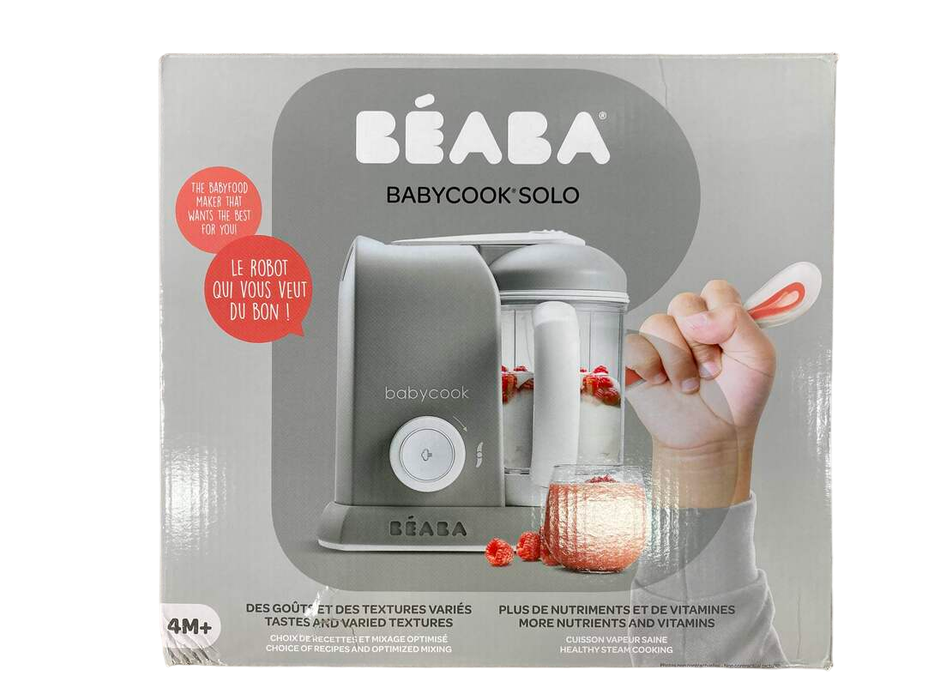 used Beaba Babycook Solo 4-in-1 Baby Food Maker, Grey
